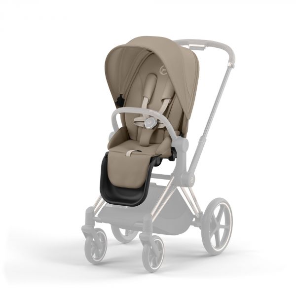 Poussette e-Priam 2 Cozy Beige châssis Matt Black