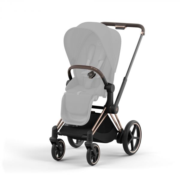 Poussette e-Priam 2 Cozy Beige châssis Rose Gold