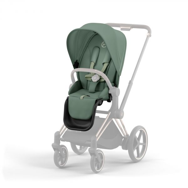 Poussette e-Priam 2 Leaf Green châssis Rose Gold