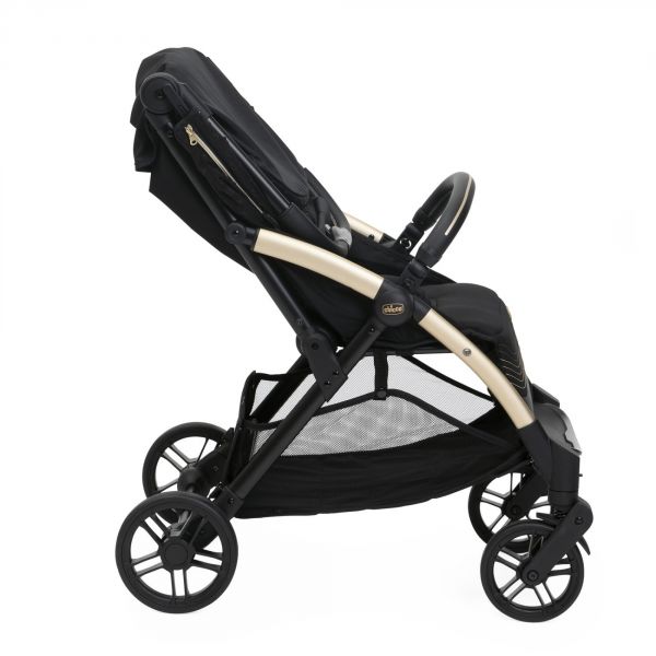 Poussette duo Goody Xplus - Black re_lux + Siège auto First Seat Recline i-Size Black satin