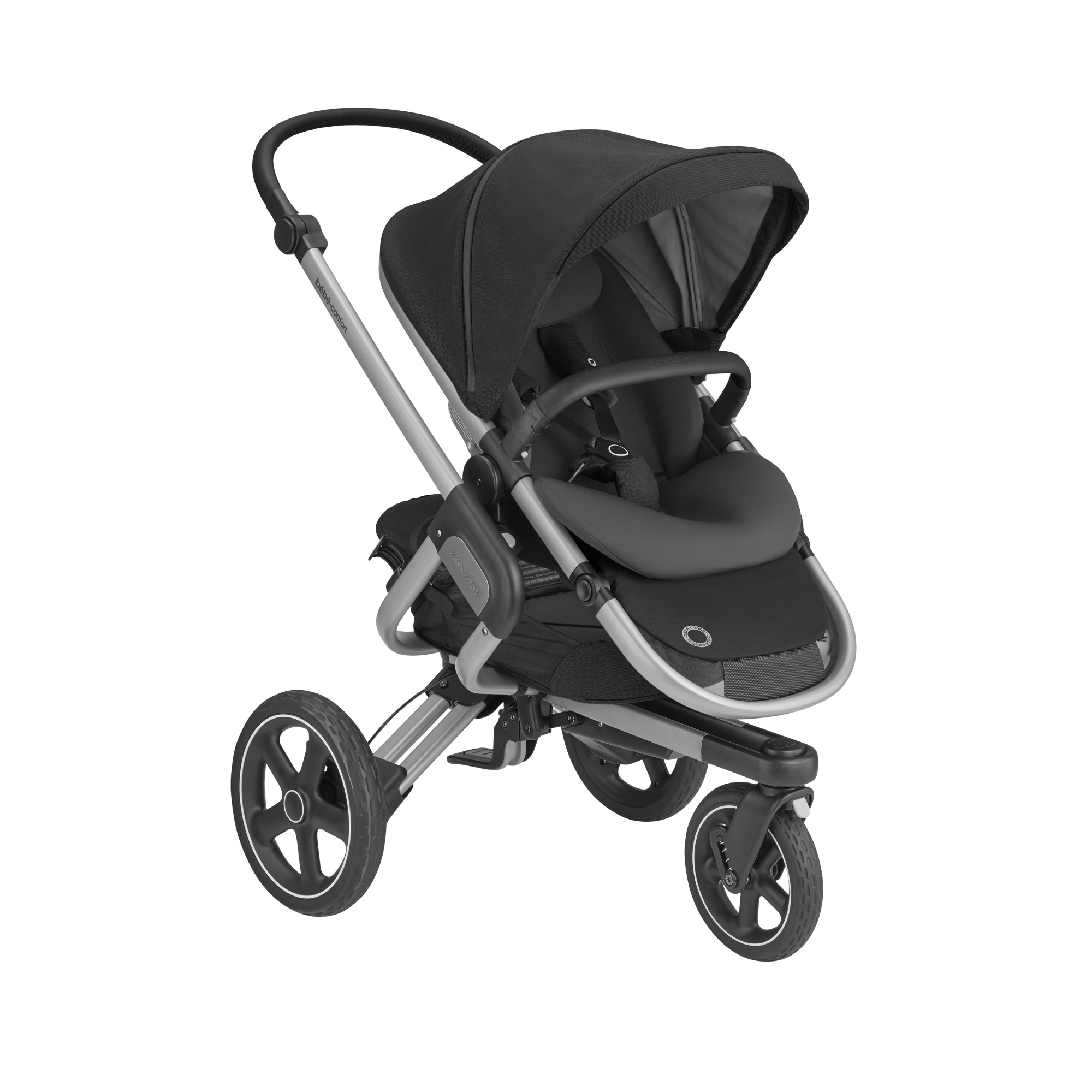 Bebe Confort Poussette Nova 3 Roues Essential Black Made In Bebe