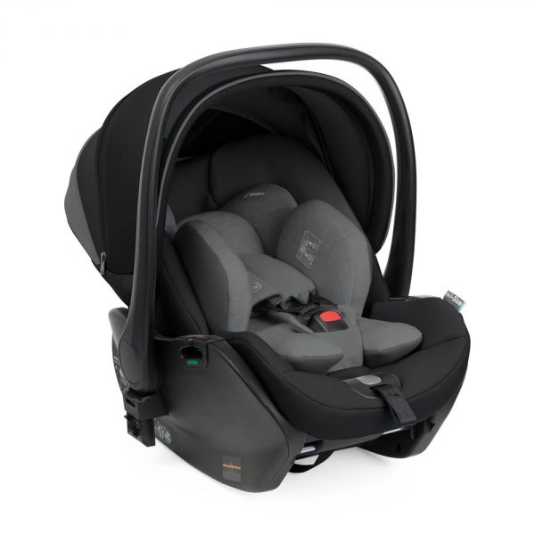 Poussette trio Bellagio + siège auto First Seat Recline i-Size black satin + nacelle Flexi black satin