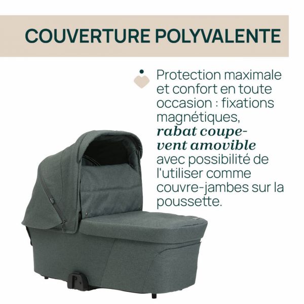 Poussette trio Bellagio + siège auto First Seat Recline i-Size black satin + nacelle Flexi Fir Tree