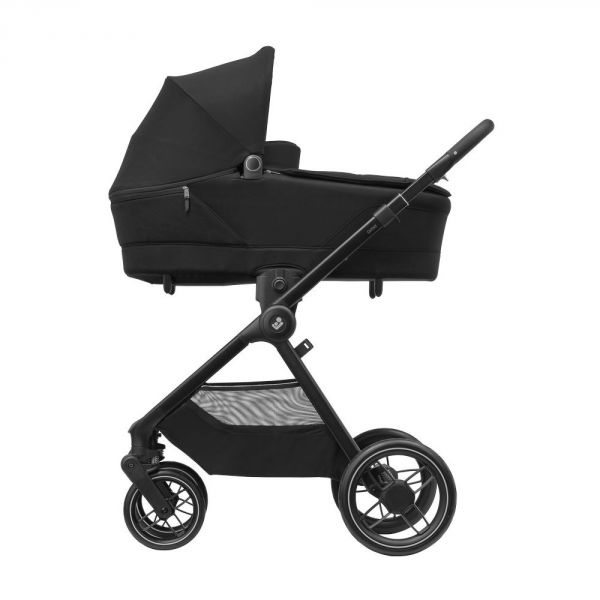 Poussette trio Leona² + siège auto Cabriofix i-Size + nacelle Sense Twillic Black