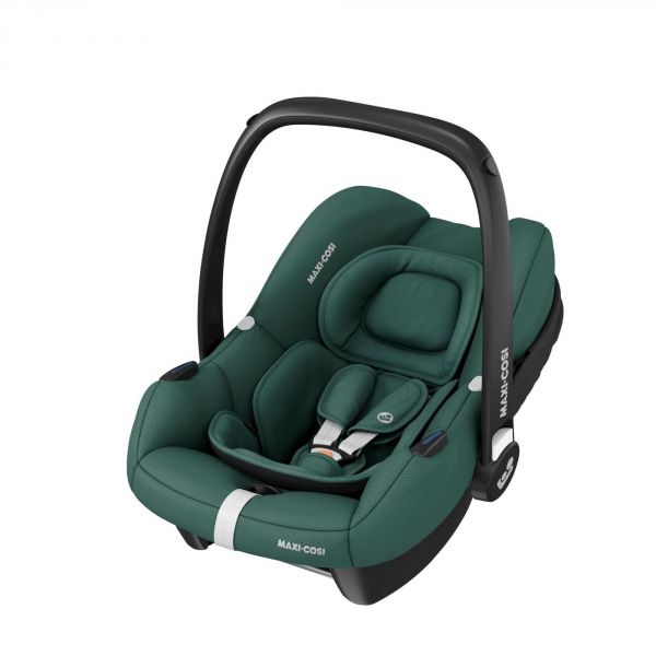 Poussette trio Leona² + siège auto Cabriofix i-Size + nacelle Sense Twillic Green