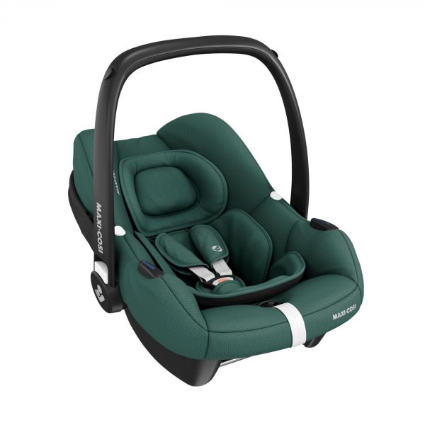 Poussette trio Leona² + siège auto Cabriofix i-Size + nacelle Sense Twillic Green