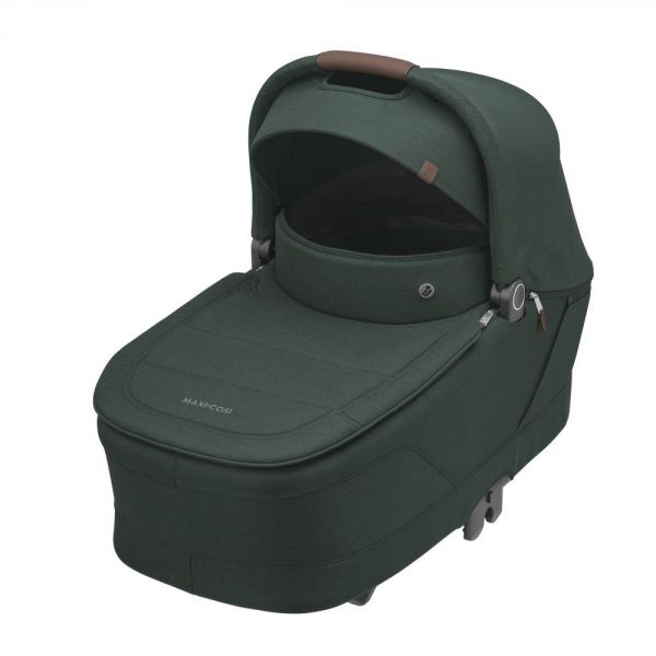 Poussette trio Leona² + siège auto Cabriofix i-Size + nacelle Sense Twillic Green