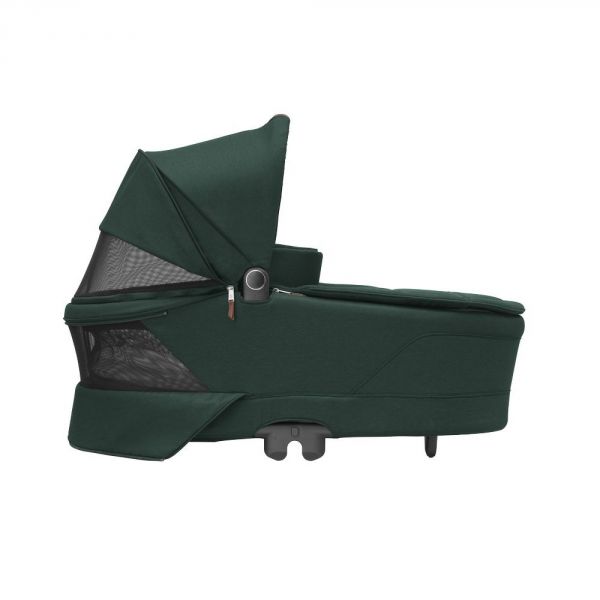 Poussette trio Leona² + siège auto Cabriofix i-Size + nacelle Sense Twillic Green