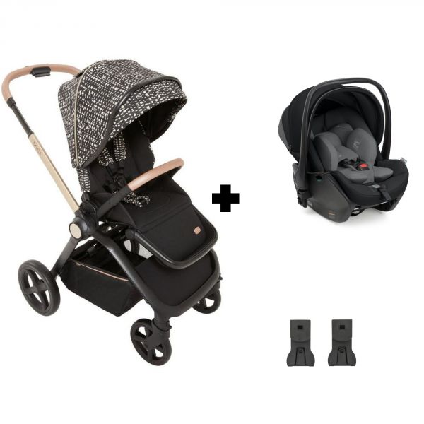 Poussette duo Mysa Dew Re_Lux + Siège auto First Seat Recline i-Size Black Satin