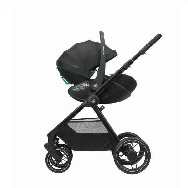 Poussette trio Oxford + siège auto Cabriofix i-Size + nacelle Sense Twillic Black