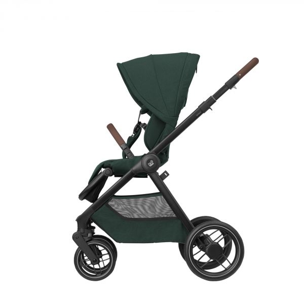 Poussette trio Oxford + siège auto Cabriofix i-Size + nacelle Sense Twillic Green