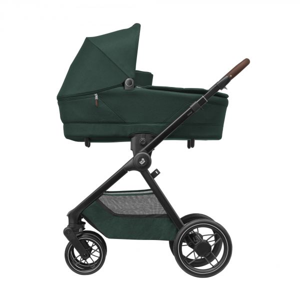 Poussette trio Oxford + siège auto Cabriofix i-Size + nacelle Sense Twillic Green