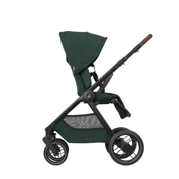 Poussette trio Oxford + siège auto Cabriofix i-Size + nacelle Sense Twillic Green