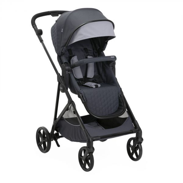 Poussette trio Seety Boston Grey + Siège auto Kory I-Size essential + Nacelle Seety  + Bi-Seat Air i-Size + base 360°