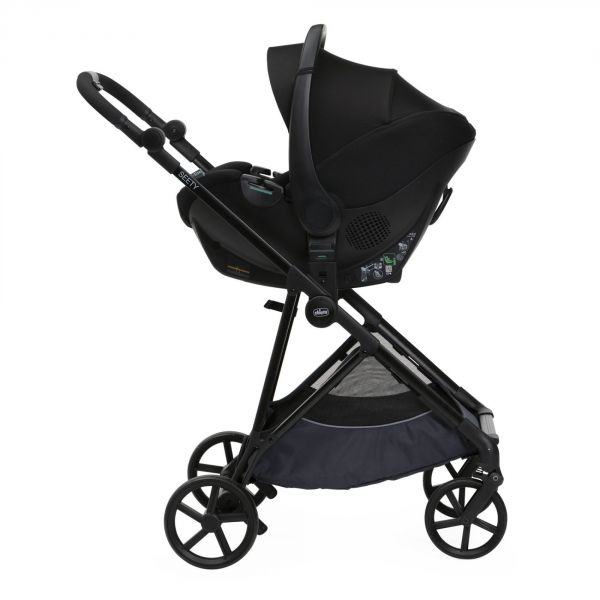 Poussette trio Seety Boston Grey + Siège auto Kory I-Size essential + Nacelle Seety  + Bi-Seat Air i-Size + base 360°