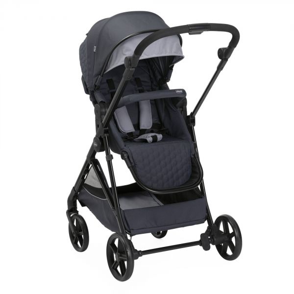 Poussette trio Seety Boston Grey + Siège auto Kory I-Size essential + Nacelle Seety  + Bi-Seat Air i-Size + base 360°