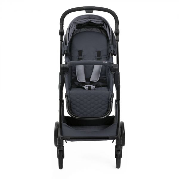 Poussette trio Seety Boston Grey + Siège auto Kory I-Size essential + Nacelle Seety  + Bi-Seat Air i-Size + base 360°