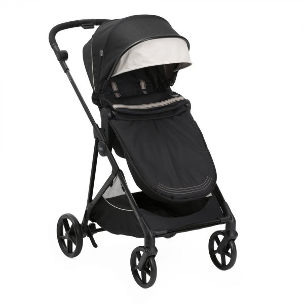 Poussette trio Seety Etna Black + Siège auto Kory I-Size essential + Nacelle Seety + Bi-Seat Air i-Size + base 360°