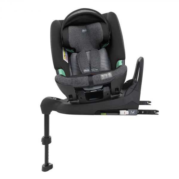 Poussette trio Seety Etna Black + Siège auto Kory I-Size essential + Nacelle Seety + Bi-Seat Air i-Size + base 360°