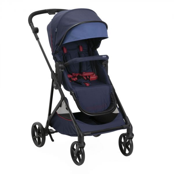 Poussette trio Seety Oxford Blue + Siège auto Kory I-Size essential + Nacelle Seety + Bi-Seat Air i-Size + base 360°