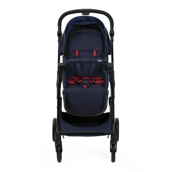 Poussette trio Seety Oxford Blue + Siège auto Kory I-Size essential + Nacelle Seety + Bi-Seat Air i-Size + base 360°