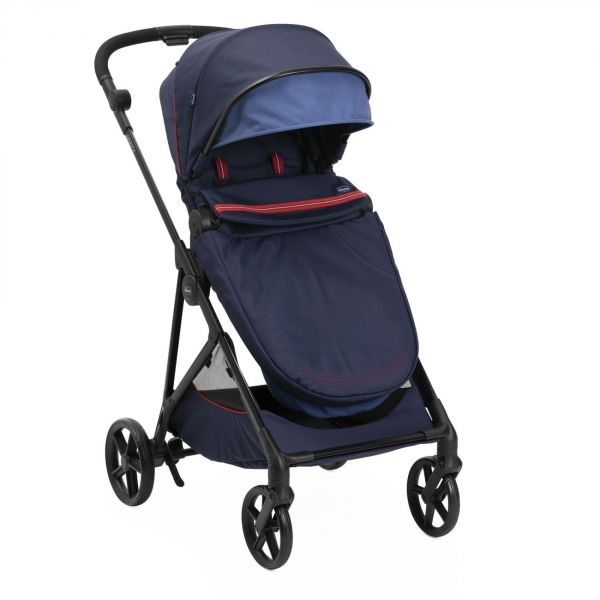 Poussette trio Seety Oxford Blue + Siège auto Kory I-Size essential + Nacelle Seety + Bi-Seat Air i-Size + base 360°