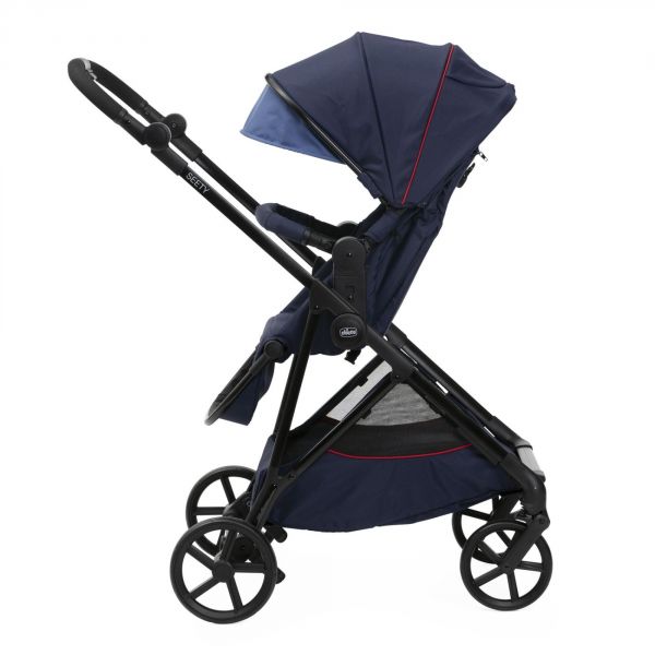 Poussette trio Seety + siège auto First Seat Recline I-Size + nacelle Seety Oxford Blue