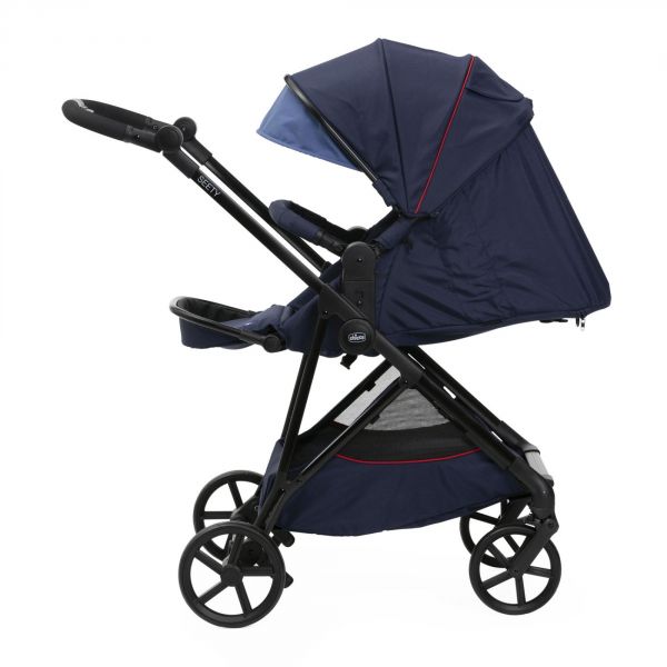 Poussette trio Seety + siège auto First Seat Recline I-Size + nacelle Seety Oxford Blue