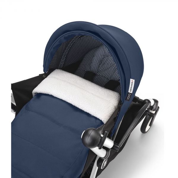 Poussette trio YOYO 3 - Châssis blanc Pack 0+ & 6+ Bleu Air France + siège auto car seat by BeSafe