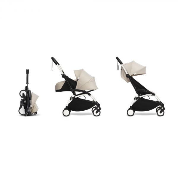 Poussette trio YOYO 3 - Châssis blanc Pack 0+ & 6+ Bonpoint + siège auto car seat by Besafe