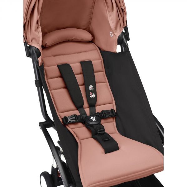 Poussette trio YOYO 3 - Châssis blanc Pack 0+ & 6+ Ginger + siège auto car seat by BeSafe