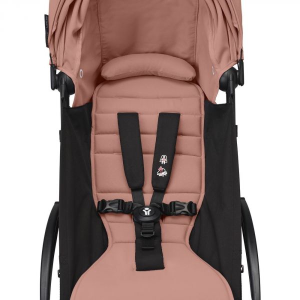 Poussette trio YOYO 3 - Châssis blanc Pack 0+ & 6+ Ginger + siège auto car seat by BeSafe