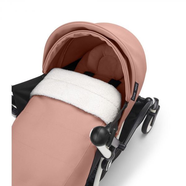 Poussette trio YOYO 3 - Châssis blanc Pack 0+ & 6+ Ginger + siège auto car seat by BeSafe