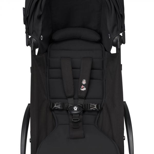 Poussette trio YOYO 3 - Châssis blanc Pack 0+ & 6+ Noir + siège auto car seat by BeSafe