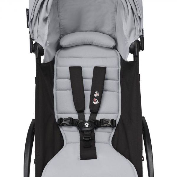 Poussette trio YOYO 3 - Châssis blanc Pack 0+ & 6+ Stone + siège auto car seat by BeSafe