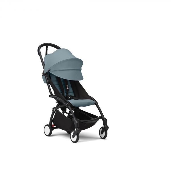 Poussette trio YOYO 3 - Châssis noir Pack 0+ & 6+ Aqua + siège auto car seat by BeSafe