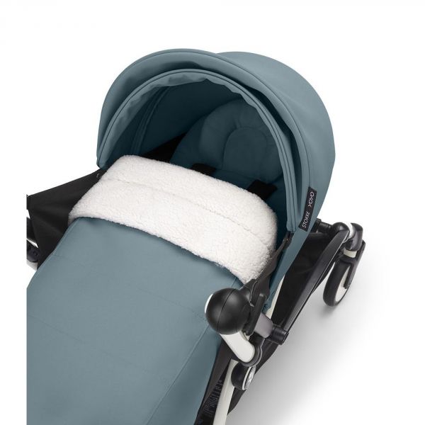 Poussette trio YOYO 3 - Châssis noir Pack 0+ & 6+ Aqua + siège auto car seat by BeSafe