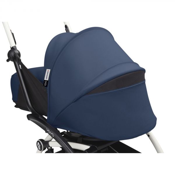 Poussette trio YOYO 3 - Châssis noir Pack 0+ & 6+ Bleu Air France + siège auto car seat by BeSafe