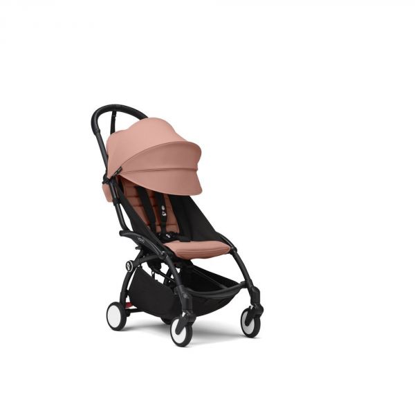 Poussette trio YOYO 3 - Châssis noir Pack 0+ & 6+ Ginger + siège auto car seat by BeSafe