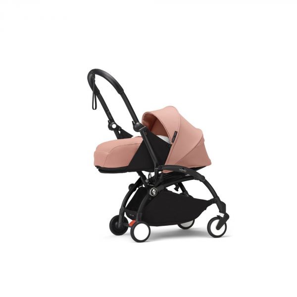 Poussette trio YOYO 3 - Châssis noir Pack 0+ & 6+ Ginger + siège auto car seat by BeSafe