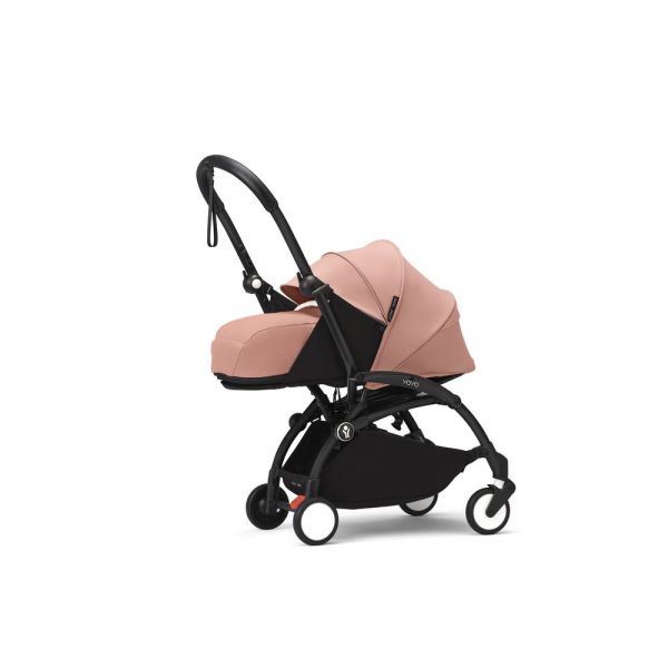 Poussette trio YOYO 3 - Châssis noir Pack 0+ & 6+ Ginger + siège auto car seat by BeSafe