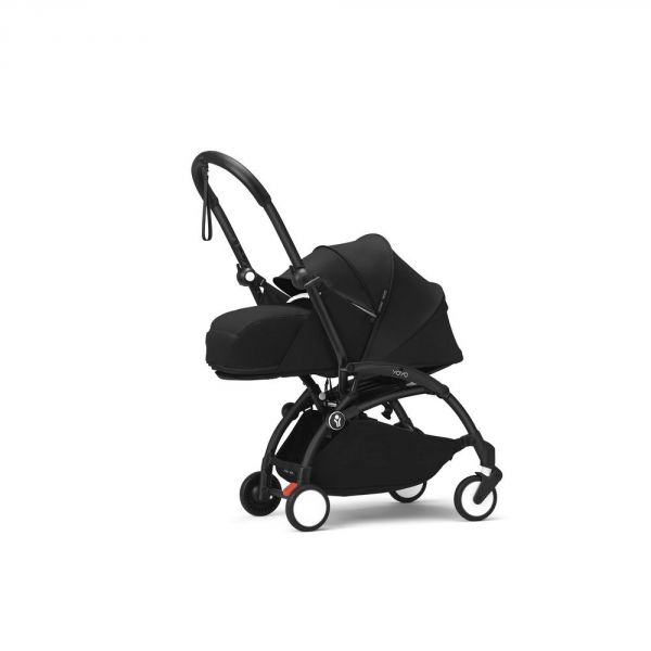 Poussette trio YOYO 3 - Châssis noir Pack 0+ & 6+ Noir + siège auto car seat by BeSafe