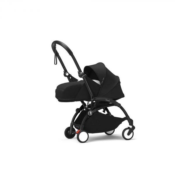 Poussette trio YOYO 3 - Châssis noir Pack 0+ & 6+ Noir + siège auto car seat by BeSafe