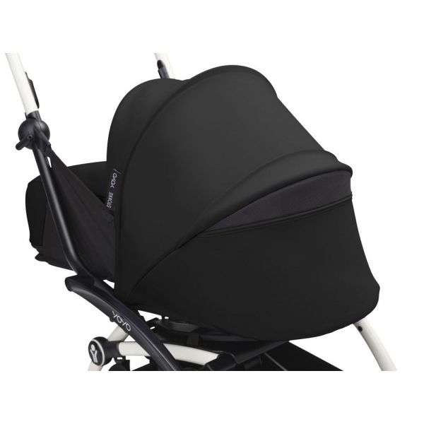 Poussette trio YOYO 3 - Châssis noir Pack 0+ & 6+ Noir + siège auto car seat by BeSafe