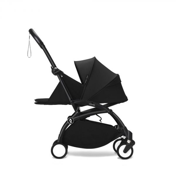 Poussette trio YOYO 3 - Châssis noir Pack 0+ & 6+ Noir + siège auto car seat by BeSafe