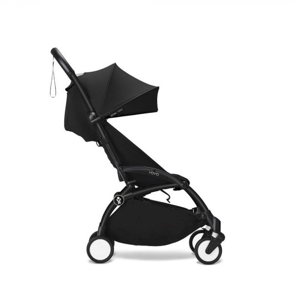 Poussette trio YOYO 3 - Châssis noir Pack 0+ & 6+ Noir + siège auto car seat by BeSafe