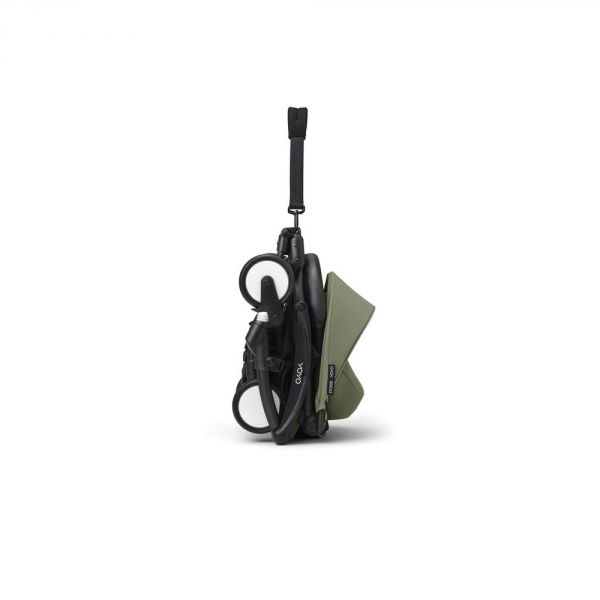 Poussette trio YOYO 3 - Châssis noir Pack 0+ & 6+ Olive + siège auto car seat by BeSafe