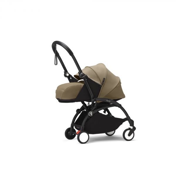 Poussette trio YOYO 3 - Châssis noir Pack 0+ & 6+ Toffee + siège auto car seat by BeSafe