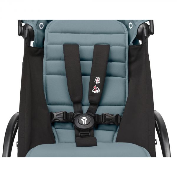 Poussette trio YOYO 3 - Châssis blanc Pack 6+ siège auto car seat by Besafe + Nacelle Aqua