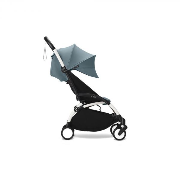 Poussette trio YOYO 3 - Châssis blanc Pack 6+ siège auto car seat by Besafe + Nacelle Aqua